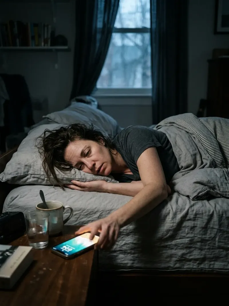 Dor 1 - Checando o celular na cama